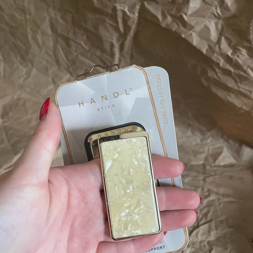 HANDL Gold & Marble Phone Grip Stand Luxe Collection